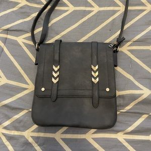 Grey crossbody purse